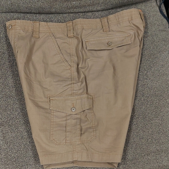 Ocean Coast Cotton Blend Khaki Shorts Men's Sz 38 Brown Walking Cargo Pant - Picture 6 of 10